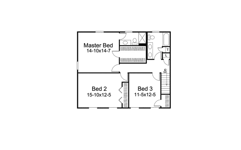 Country House Plan Second Floor - Cedarcreek Country Home 008D-0018 - Search House Plans and More