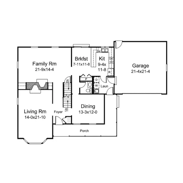 Victorian House Plan First Floor - Alexandia Country Home 008D-0040 - Search House Plans and More