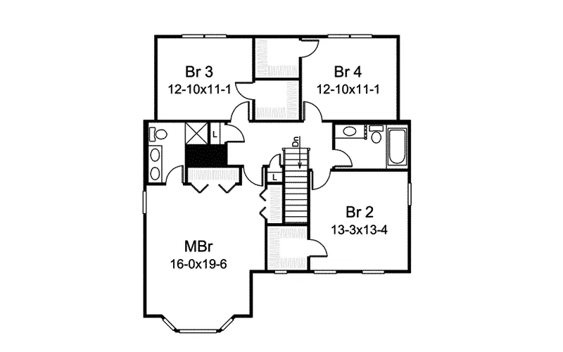 Country House Plan Second Floor - Alexandia Country Home 008D-0040 - Search House Plans and More
