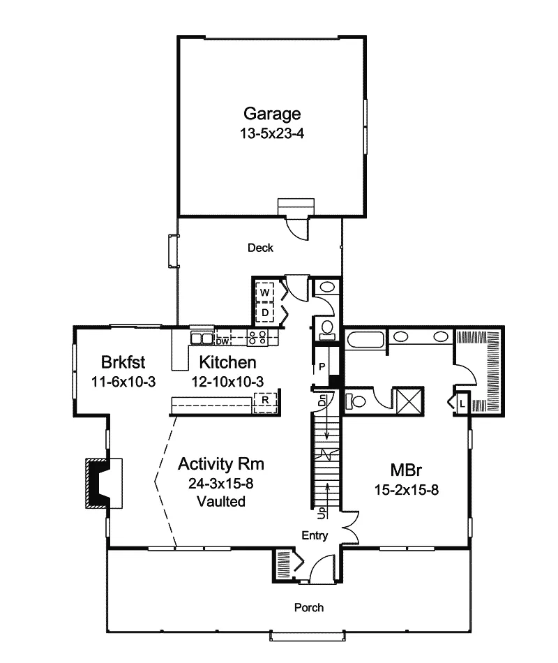Farmhouse Plan First Floor - Sunnydell Country Home 008D-0056 - Shop House Plans and More
