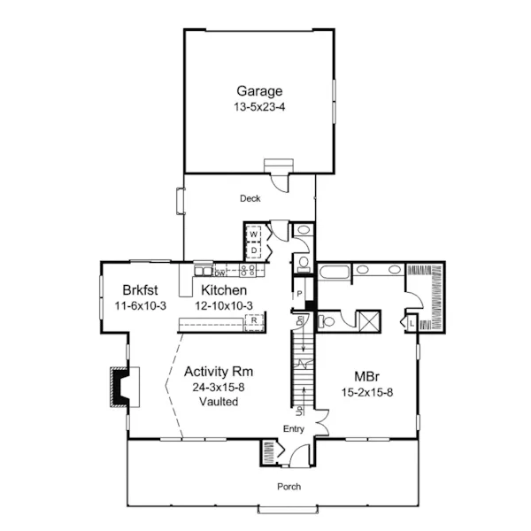 Country House Plan First Floor - Sunnydell Country Home 008D-0056 - Shop House Plans and More