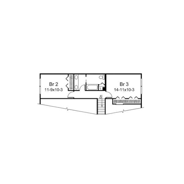 Country House Plan Second Floor - Sunnydell Country Home 008D-0056 - Shop House Plans and More