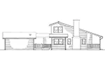 Farmhouse Plan Left Elevation - Sunnydell Country Home 008D-0056 - Shop House Plans and More