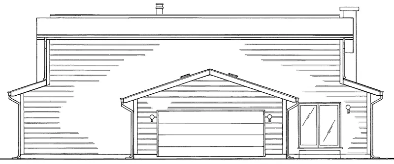 Farmhouse Plan Rear Elevation - Sunnydell Country Home 008D-0056 - Shop House Plans and More