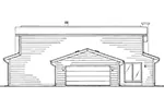 Contemporary House Plan Rear Elevation - Sunnydell Country Home 008D-0056 - Shop House Plans and More