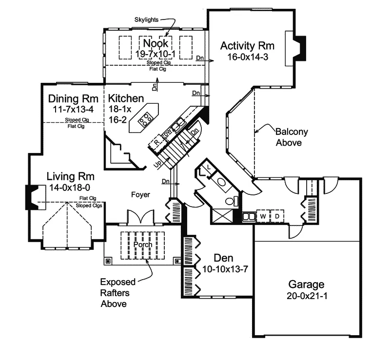 Luxury House Plan First Floor - Lawndale  Contemporary Home 008D-0058 - Shop House Plans and More
