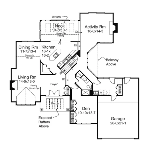 Luxury House Plan First Floor - Lawndale  Contemporary Home 008D-0058 - Shop House Plans and More