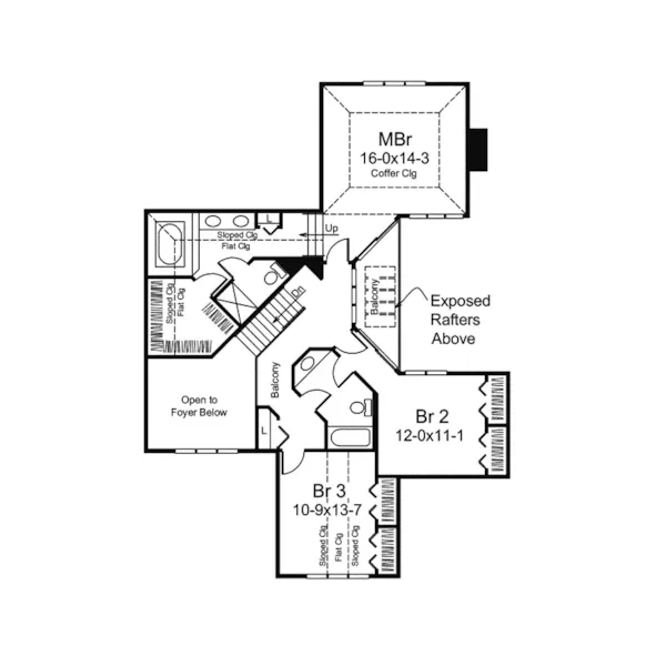 Luxury House Plan Second Floor - Lawndale  Contemporary Home 008D-0058 - Shop House Plans and More