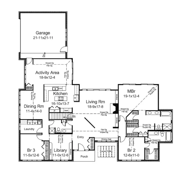 Sunbelt House Plan First Floor - Oro Vista Luxury Home 008D-0061 - Shop House Plans and More