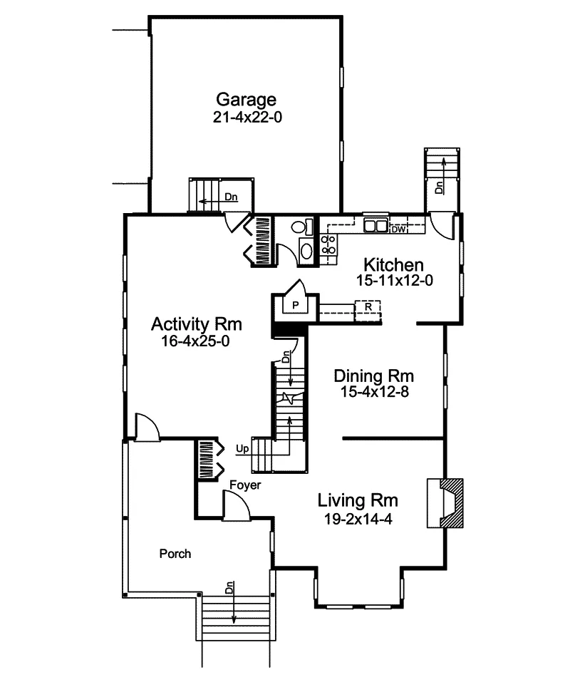 Victorian House Plan First Floor - Elegante Victorian Home 008D-0073 - Search House Plans and More