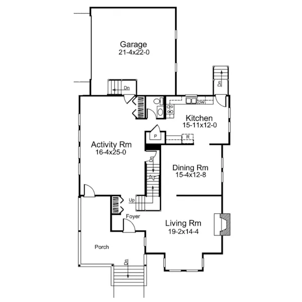 Victorian House Plan First Floor - Elegante Victorian Home 008D-0073 - Search House Plans and More