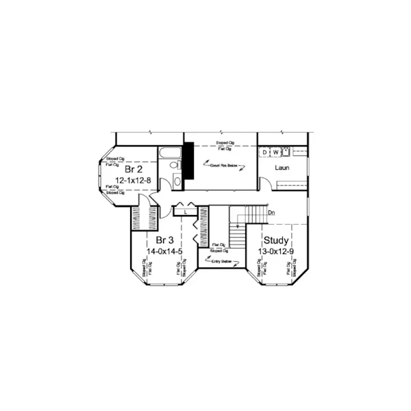 Victorian House Plan Second Floor - Victoria Country Home 008D-0081 - Shop House Plans and More