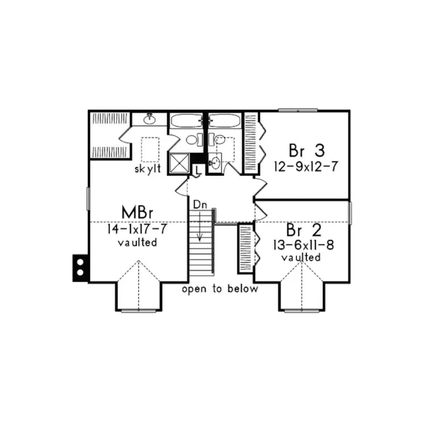 Country House Plan Second Floor - Kingsmill Cape Cod Farmhouse 008D-0085 - Search House Plans and More