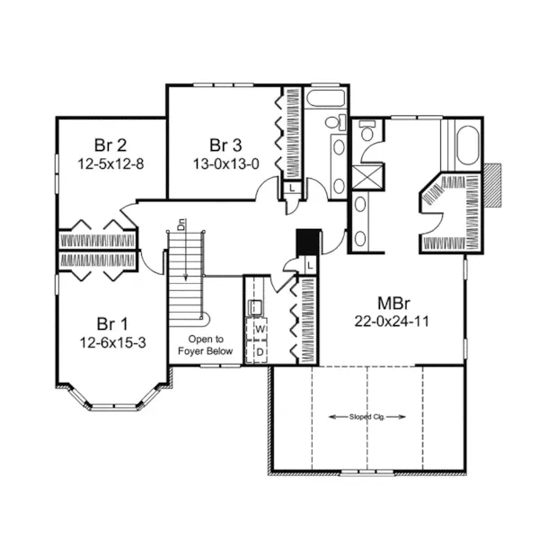 Traditional House Plan Second Floor - Kingswick Luxury Home 008D-0091 - Search House Plans and More