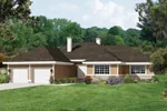 Ranch Home With Simple Prairie Lines And Overhanging Roof