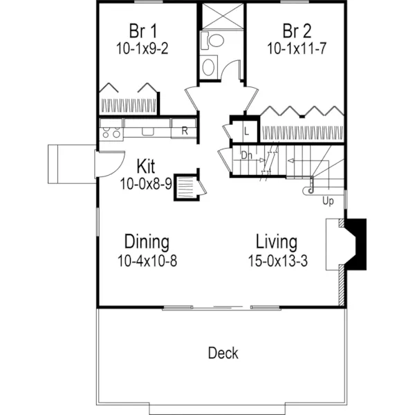 Cabin & Cottage House Plan Optional Basement - Breezewood Rustic Home 008D-0134 - Search House Plans and More