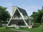 Unique A-Frame Detailing Has Appeal