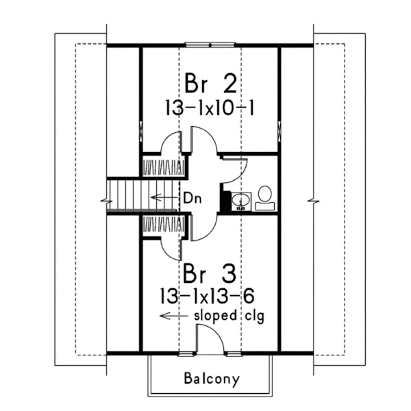 Traditional House Plan Second Floor - Galena Cabin Lake Home 008D-0155 - Search House Plans and More