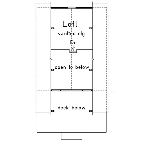 Contemporary House Plan Second Floor - Yakutat A-Frame Home 008D-0161 - Shop House Plans and More