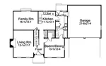 Cape Cod & New England House Plan First Floor - Rutherford Country Home 008D-0178 - Shop House Plans and More