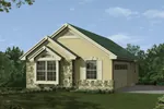 Building Plans Front of Home - Sabina Garage With Shop 009D-7523 | House Plans and More