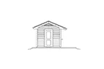 Building Plans Left Elevation - Coolwater Pool Cabana With Bar 009D-7525 | House Plans and More