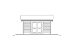 Building Plans Rear Elevation - Coolwater Pool Cabana With Bar 009D-7525 | House Plans and More