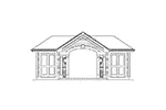 Building Plans Rear Elevation - Summersun Pool Pavilion  009D-7527 | House Plans and More