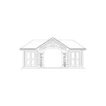 Building Plans Rear Elevation - Summersun Pool Pavilion  009D-7527 | House Plans and More