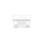 Building Plans Right Elevation - Summersun Pool Pavilion  009D-7527 | House Plans and More