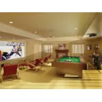 Building Plans Front Photo of House - Laronda Game Room / Sports Bar 009D-7533 | House Plans and More