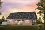Building Plans Front of Home - Raymore Office And Apartment 009D-7534 | House Plans and More