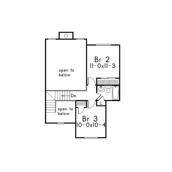 Sunbelt House Plan Second Floor - Sherbrooke Traditional Home 010D-0001 - Shop House Plans and More