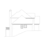 Sunbelt House Plan Left Elevation - Sherbrooke Traditional Home 010D-0001 - Shop House Plans and More