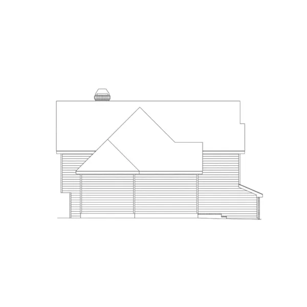 Traditional House Plan Left Elevation - Ridgeland Traditional Home 010D-0004 - Shop House Plans and More