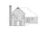 Traditional House Plan Rear Elevation - Ridgeland Traditional Home 010D-0004 - Shop House Plans and More
