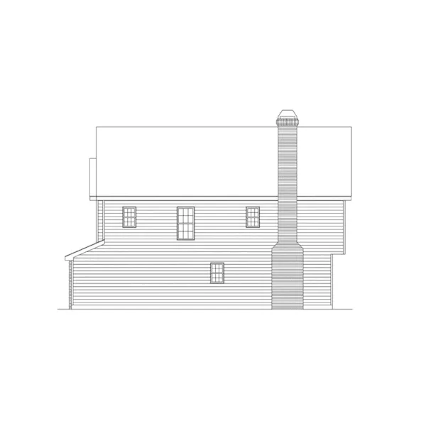 Traditional House Plan Right Elevation - Ridgeland Traditional Home 010D-0004 - Shop House Plans and More