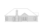 Ranch House Plan Rear Elevation - Morris Traditional Ranch Home 010D-0005 - Shop House Plans and More