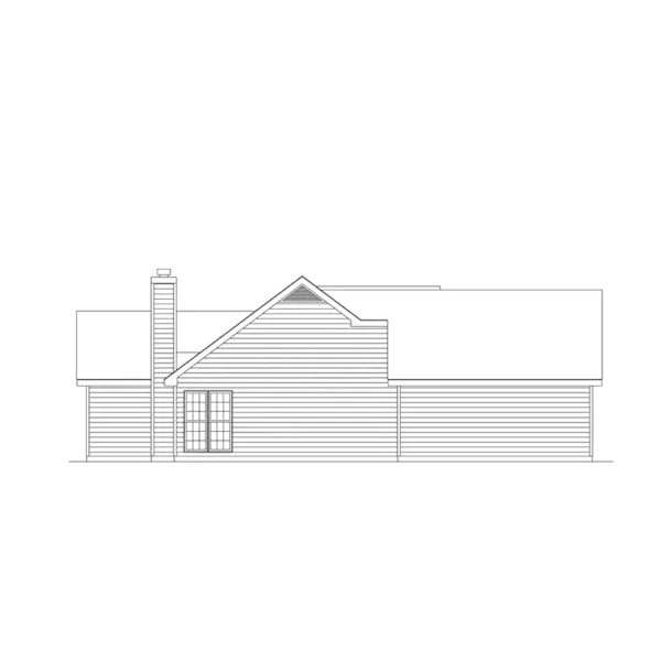 Traditional House Plan Left Elevation - Strickland Traditional Home 010D-0006 - Shop House Plans and More