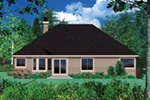 Arts & Crafts House Plan Rear Photo 01 - Dickerson Craftsman Home 011D-0003 - Search House Plans and More