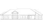 Craftsman House Plan Rear Elevation - Solomon Craftsman Luxury Home 011D-0012 - Shop House Plans and More
