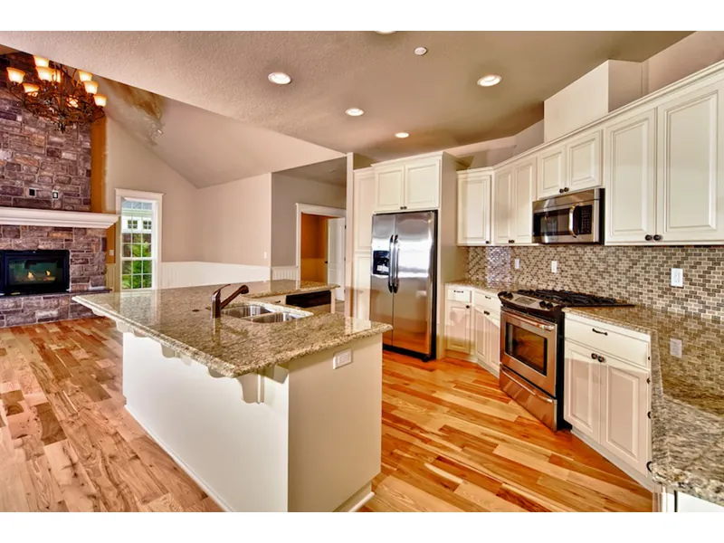 Traditional House Plan Kitchen Photo 01 - Springfall Craftsman Ranch Home 011D-0013 - Shop House Plans and More