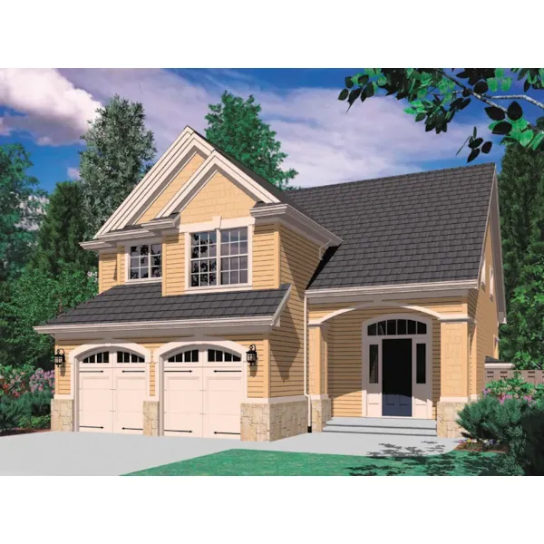 Craftsman House Plan Front of Home - Laurelmont Traditional Home 011D-0018 - Shop House Plans and More