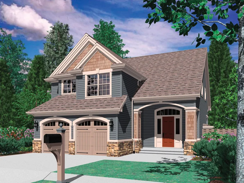 Traditional House Plan Front Photo 01 - Laurelmont Traditional Home 011D-0018 - Shop House Plans and More
