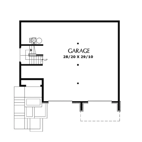 Craftsman House Plan Lower Level Floor - Kingridge Craftsman Home 011D-0019 - Search House Plans and More