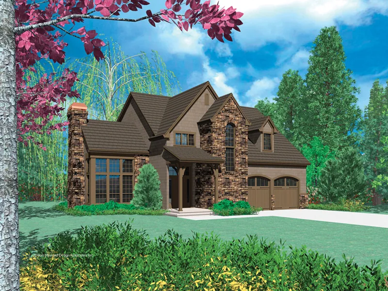 Neoclassical House Plan Front Image - Winterwood Rustic Home 011D-0023 - Shop House Plans and More