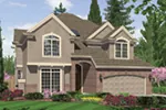 Neoclassical House Plan Front Image - Sunset Place Traditional Home 011D-0024 - Shop House Plans and More