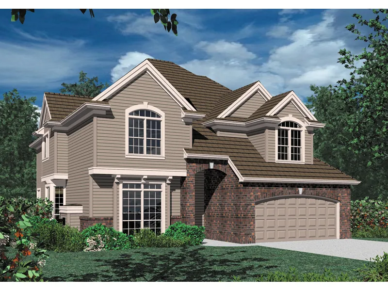 Traditional House Plan Front Image - Sunset Place Traditional Home 011D-0024 - Shop House Plans and More