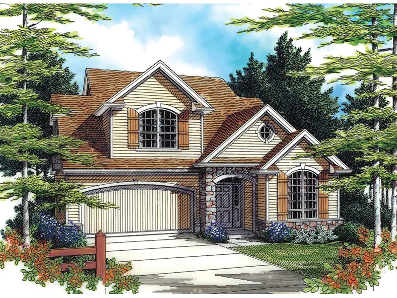 Country House Plan Front Image - Silversprings Traditional Home 011D-0026 - Shop House Plans and More