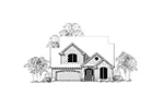 Traditional House Plan Front Elevation - Silversprings Traditional Home 011D-0026 - Shop House Plans and More